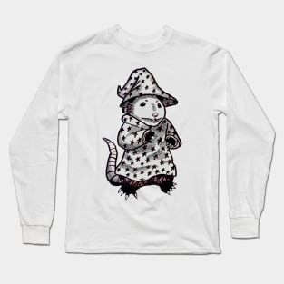 Wizard Possum Sticker Long Sleeve T-Shirt